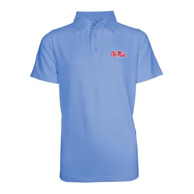 OLE MISS BLAKE SOLID PERFORMANCE SS POLO 