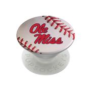 OLE MISS BASEBALL POP SOCKET: WHITE