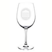 19OZ ETCHED OLE MISS LYCEUM WINE GLASS