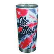 OLE MISS 20OZ TIE DYE STAINLESS TUMBLER