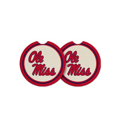 OLE MISS 2 PACK CAR COASTERS