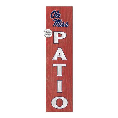 OLE MISS PATIO 12X48 LEANER WOOD SIGN