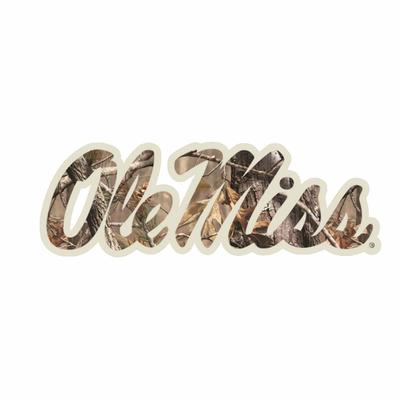 12IN CAMO SCRIPT OLE MISS DECAL