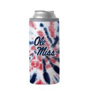 12OZ OLE MISS TIE DYE SLIM CAN COOLIE