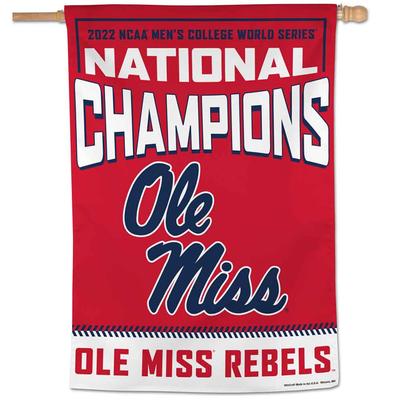 28X40 OLE MISS CWS CHAMPIONS HOME BANNER