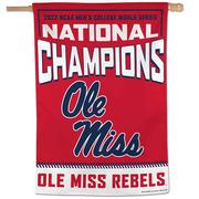 28X40 OLE MISS CWS CHAMPIONS HOME BANNER