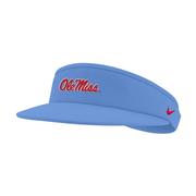 Nike Powder Blue Stacked Ole Miss Golf Visor – The College Corner