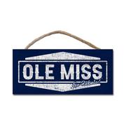 CLEARANCE 10X5 OLE MISS WOOD PLANK HANGING SIGN