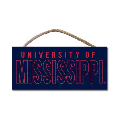 CLEARANCE 10X5 U OF M WOOD PLANK HANGING SIGN