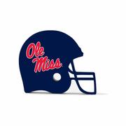 OLE MISS BLOCK WOOD HELMET