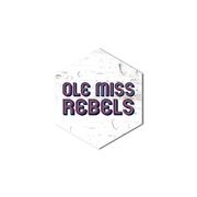 OLE MISS REBELS HEXAGON MAGNET