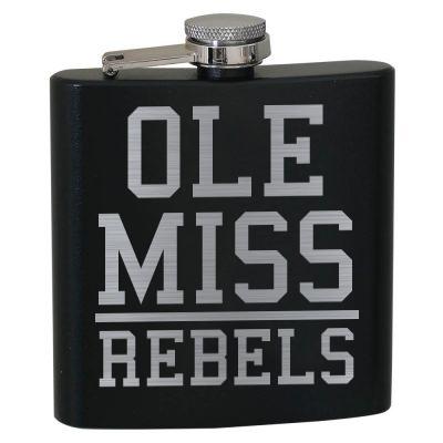 STACKED OLE MISS BEACON STAINLESS STEEL FLASK