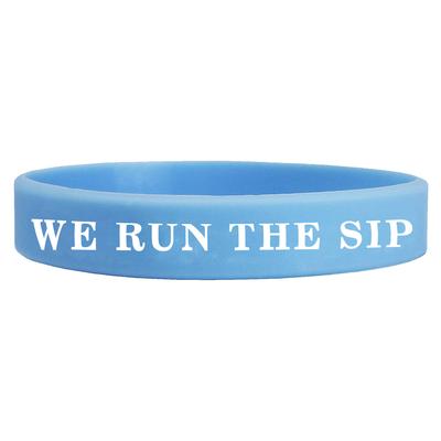 WE RUN THE SIP SILICONE WRISTBAND