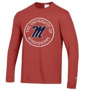 UNIVERSITY OF MISSISSIPPI MEN’S VINTAGE WASHED JERSEY LONG SLEEVE TEE