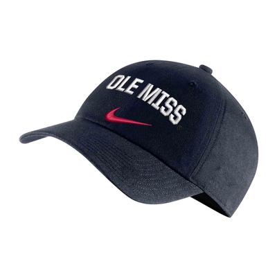 OLE MISS H8C ARCH  ADJUSTABLE CAP NAVY