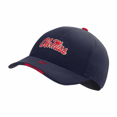 OLE MISS SIDELINE C99 FLEX CAP NAVY