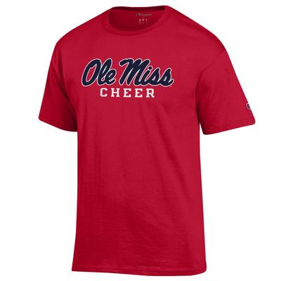 SCRIPT OLE MISS CHEER SS BASIC TEE