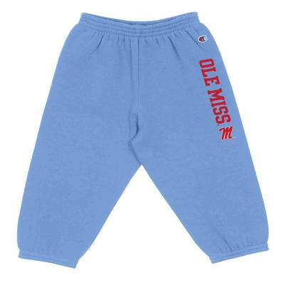 OLE MISS INFANT FLEECE PANTS CAROLINA_BLUE