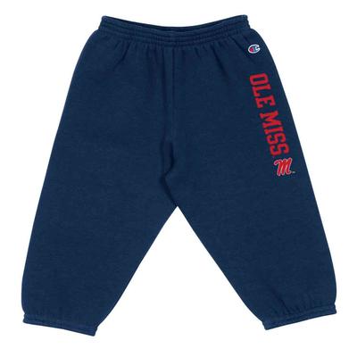 OLE MISS INFANT FLEECE PANTS NAVY