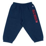 OLE MISS INFANT FLEECE PANTS: NAVY