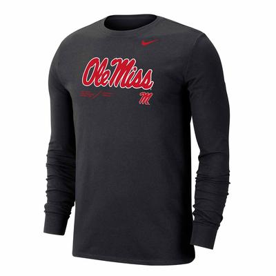 LS OLE MISS DRIFIT COTTON TEE