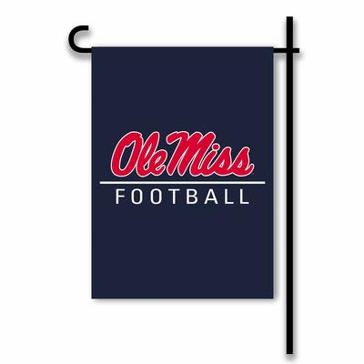 NAVY OLE MISS FOOTBALL GARDEN FLAG