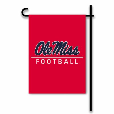 RED OLE MISS FOOTBALL GARDEN FLAG