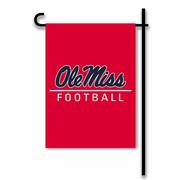 RED OLE MISS FOOTBALL GARDEN FLAG