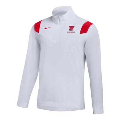Ole Miss Rebels Nike 2018 Coaches Sideline Performance Long Sleeve Top - Light  Blue
