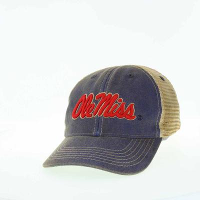 Legacy Cool Fit Powder Blue Cap with Ole Miss Logo