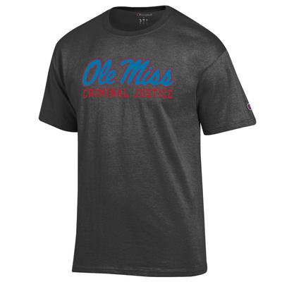 CLEARANCE CRIMINAL JUSTICE SCRIPT OLE MISS SS BASIC TEE