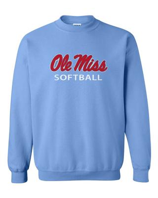 Powder blue ole miss on sale sweatshirt