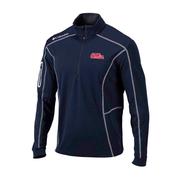 SCRIPT OLE MISS MENS OMNI-ICK SHOTGUN QTR ZIP