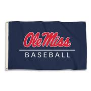 NAVY 3X5 OLE MISS BASEBALL FLAG