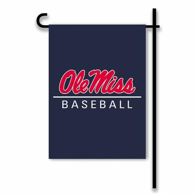 NAVY OLE MISS BASEBALL GARDEN FLAG