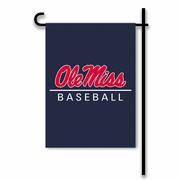 NAVY OLE MISS BASEBALL GARDEN FLAG