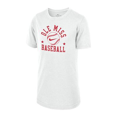 NIKE OLE MISS BASEBALL LEGEND SS YOUTH TEE