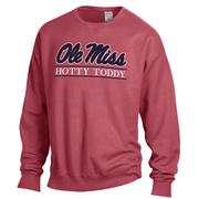 SCRIPT OLE MISS HOTTY TODDY BAR COMFORT WASH CREW