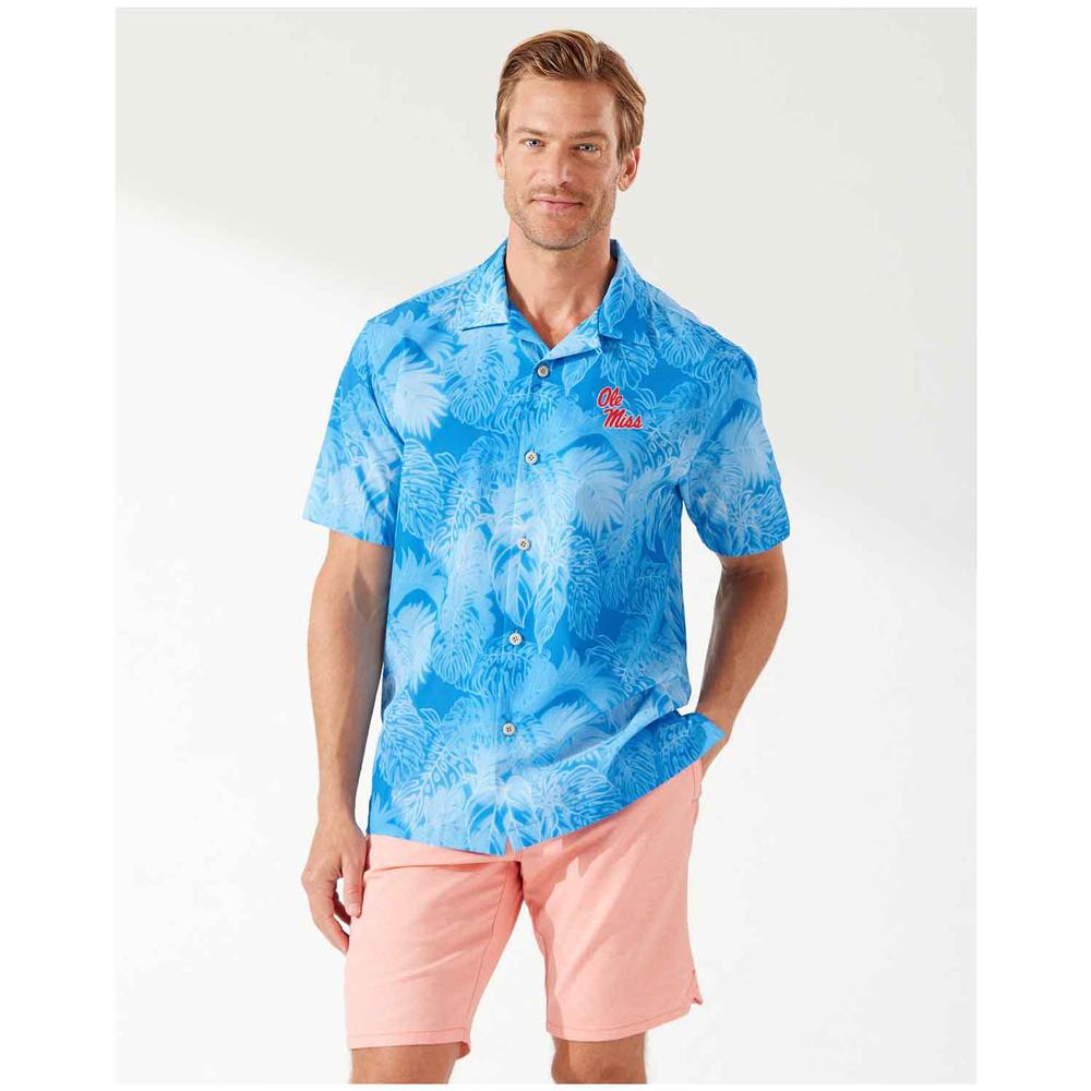 OLE MISS SPORT BAHAMA COAST LUMINESCENT FRONDS CAMP SHIRT