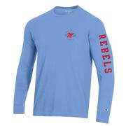 OLE MISS MENS LONG SLEEVE COTTON BLEND TEE