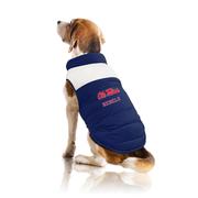 OLE MISS PET PARKA PUFF VEST