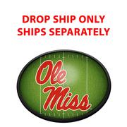 OLE MISS REBELS: ON THE 50 - OVAL SLIMLINE LIGHTED WALL SIGN