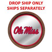 OLE MISS REBELS: MIRRORED BARREL TOP MIRRORED WALL SIGN