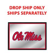 OLE MISS REBELS: FRAMED MIRRORED WALL SIGN