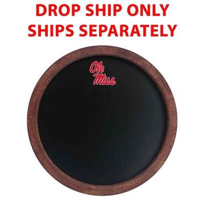 OLE MISS REBELS: CHALKBOARD FAUX BARREL TOP SIGN