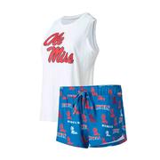 OLE MISS REBELS BREAKTHROUGH KNIT TANK AND SHORT SET