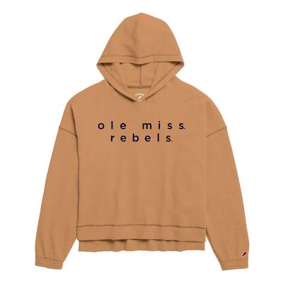 OLE MISS REBELS WAFFLE OVERSIZED HOODIE