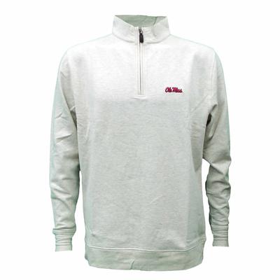 OLE MISS QTR ZIP LYCRA FLEECE PULLOVER