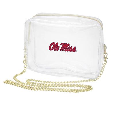 OLE MISS CAMERA CROSSBODY CLEAR PURSE