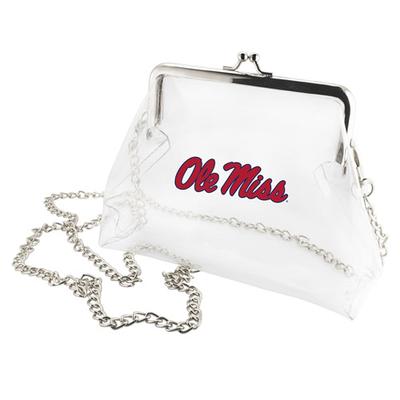 OLE MISS KISS LOCK CLEAR PURSE